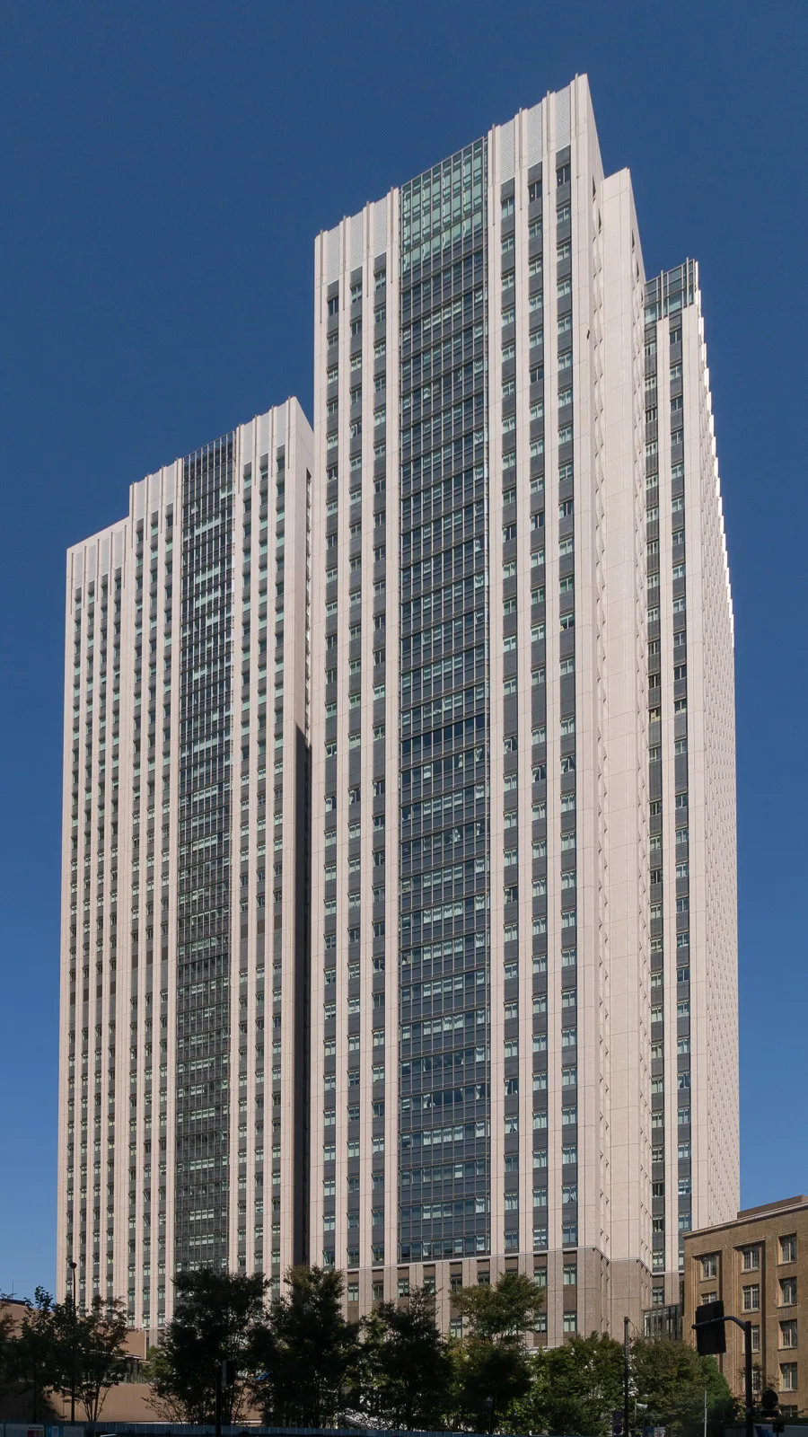 Glass-fronted high-rise government building in Kasumigaseki, Tokyo, which houses Japan's Financial Services Agency