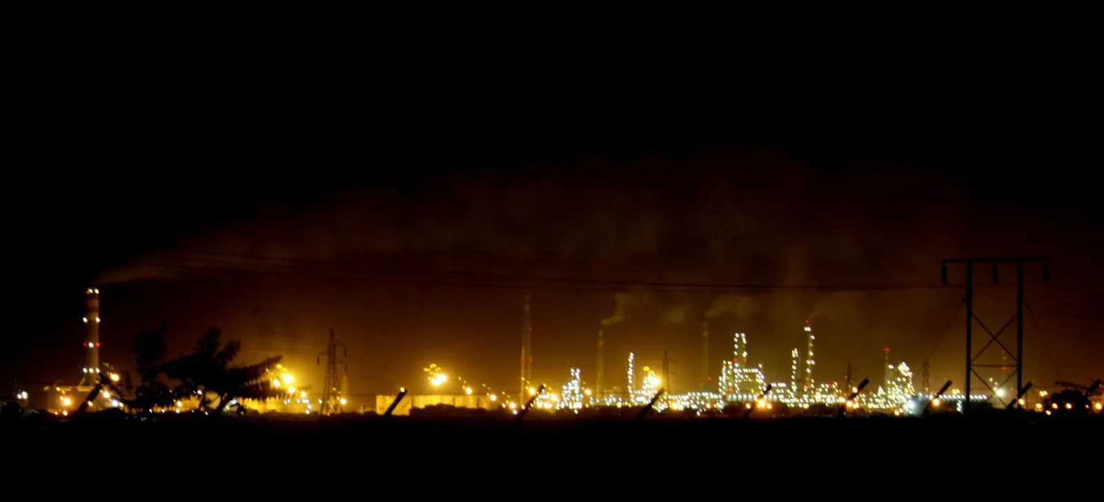 The Vadinar oil refinery complex in Gujarat, India